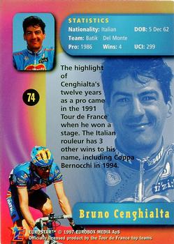 1997 Eurostar Tour de France #74 Bruno Cenghialta Back